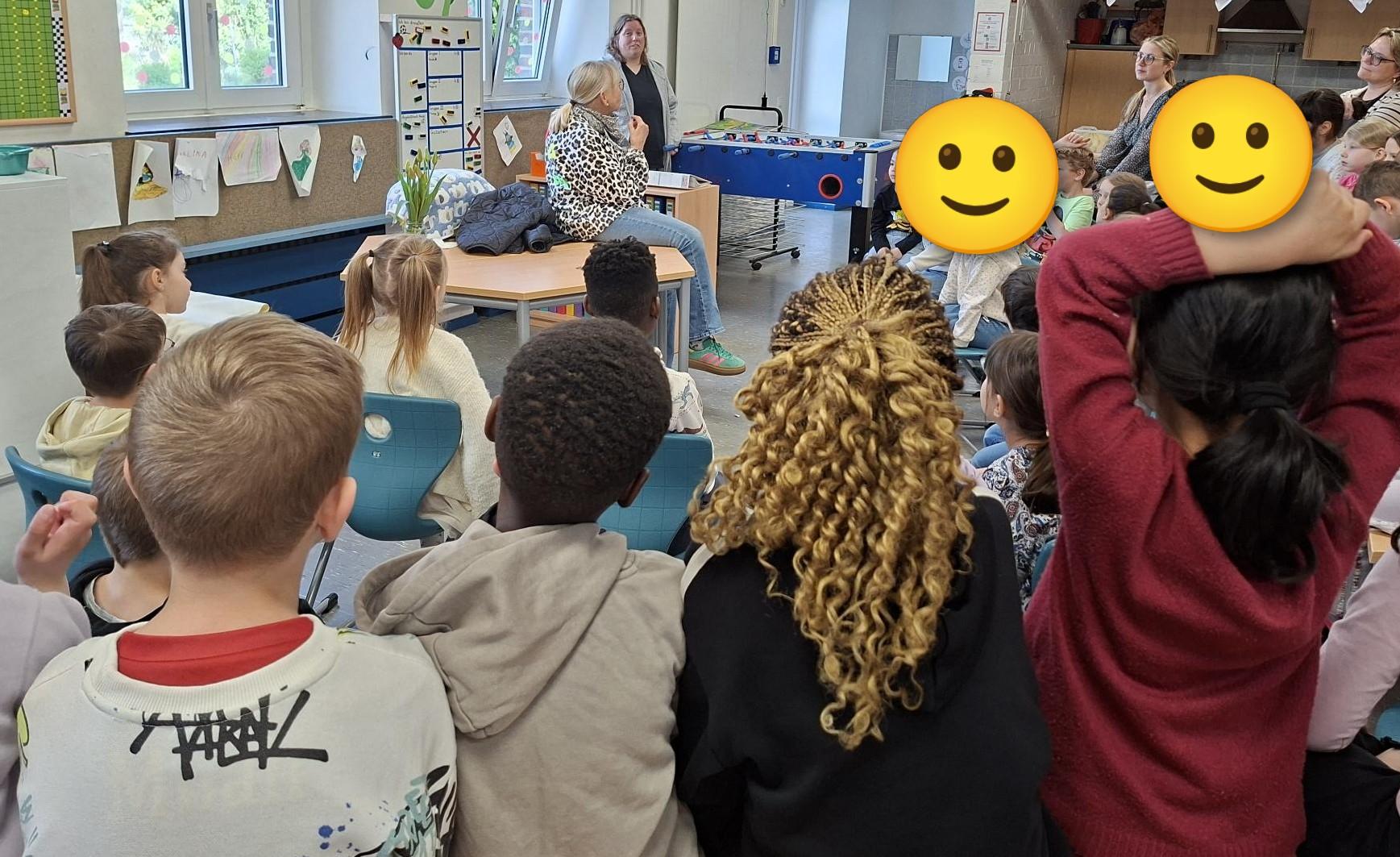 Eichhörnchen zu Besuch in der Schule