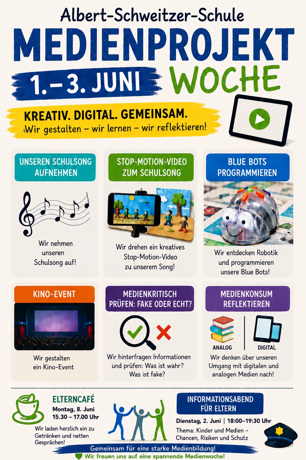 Medienprojektwoche – Wir freuen uns darauf!